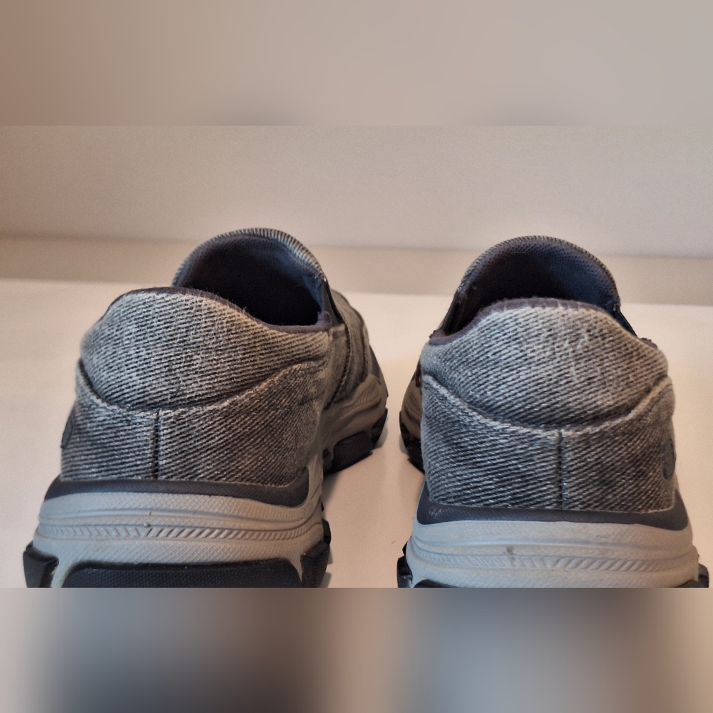 Skechers Respected Fallston Relaxed Fit Air Cooled Memory Foam Charcoal Grey 8 - Picture 6 of 16